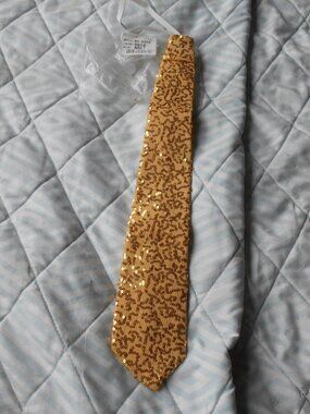 Sparkling Gold Adult Dance Tie- NWT